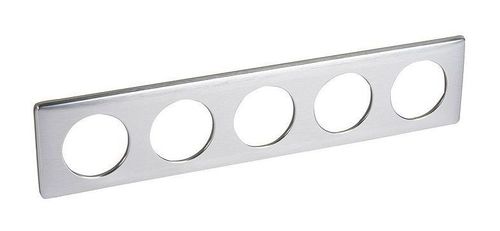 Рамка 5 постов Legrand CELIANE, алюминий