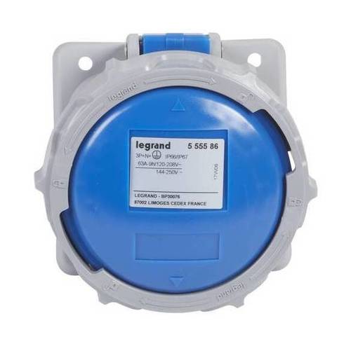 Розетка встроенная - 63А - 3К+Н+З - 230В - IP67