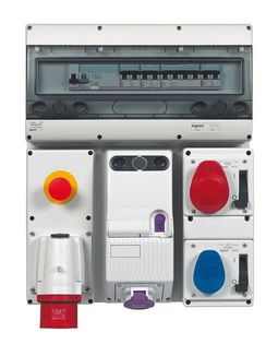 Розетка встраиваемая с блокировкой-выключателем и уменьшенным фланцем - P17 Tempra Pro - IP 44 - 380//415 В~ - 16 A - 3К+Н+З